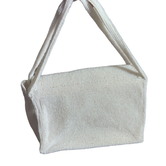 Coquette Vintage bridal Beaded Evening Purse – Ivory - Picture 5 of 8